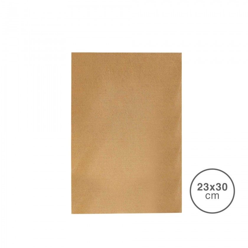 Folha Tecido Felpo Bege 23X30mm