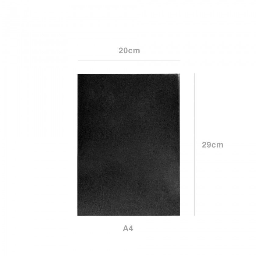 Folha Esponja Eva Preto A4 20X29cm Folha Esponja Eva Preto A4 20X29cm