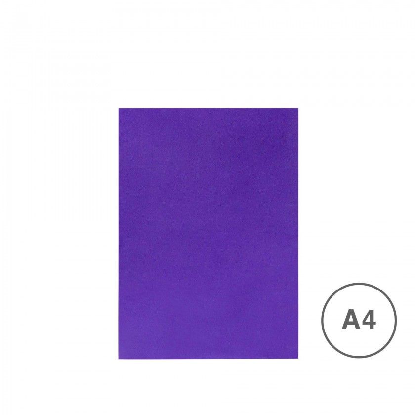 Folha Esponja Eva Roxo A4 20X29cm