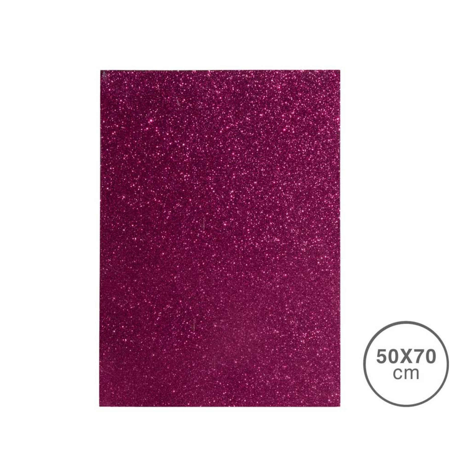 Folha Esponja Eva Glitter Lilás 50X70X2mm