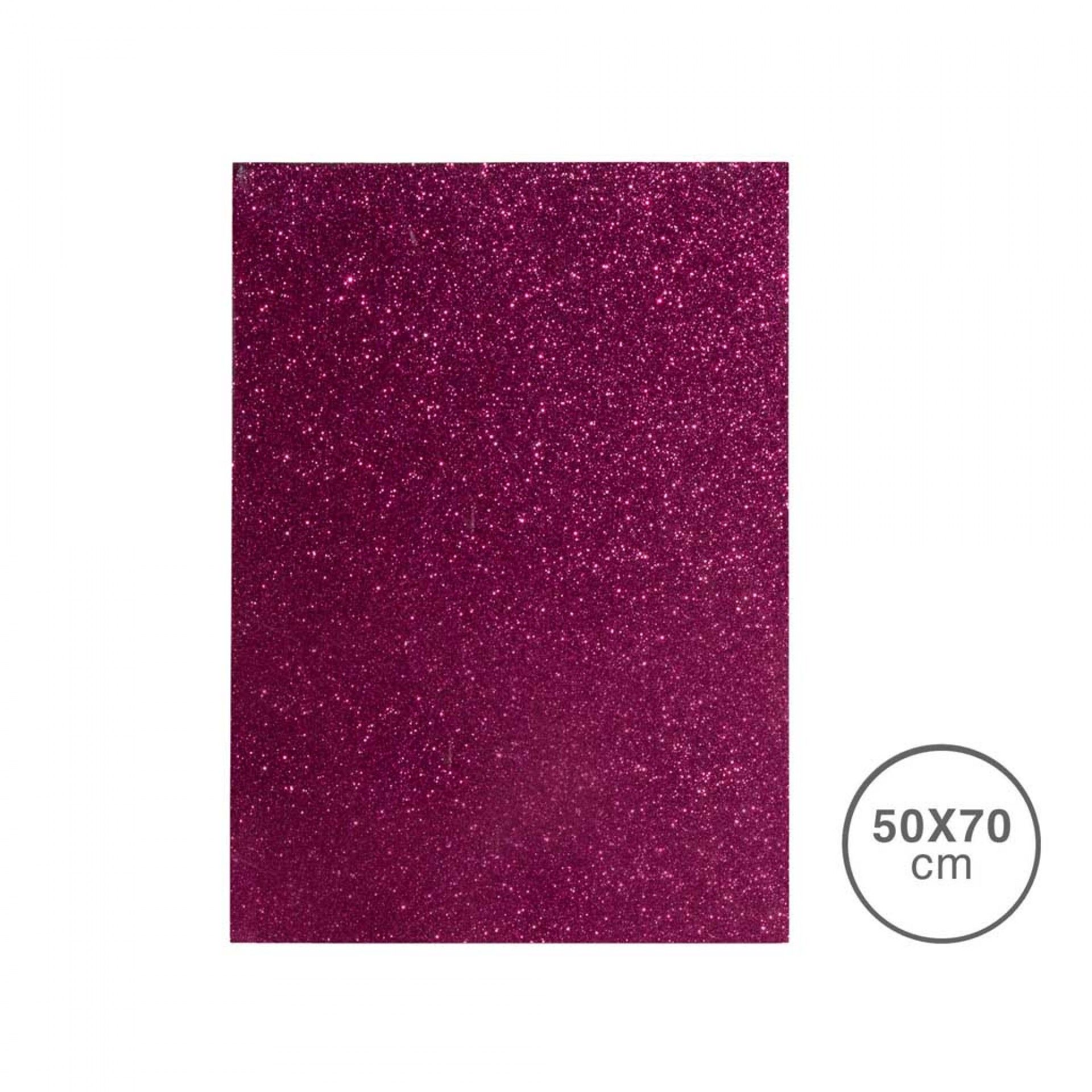 Folha Esponja Eva Glitter Lilás 50X70X2mm