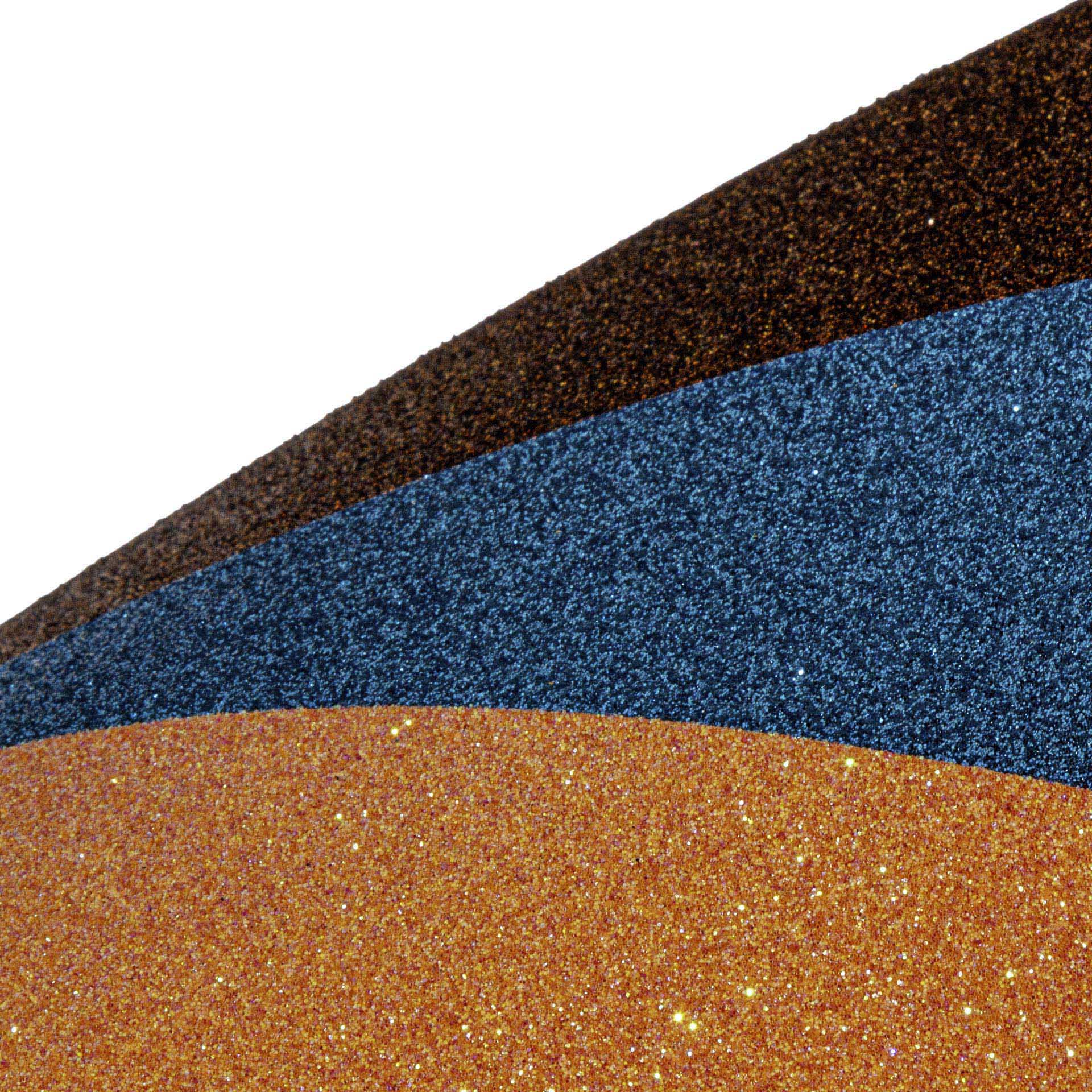 Folha Esponja Eva Glitter Laranja 50X70X2mm