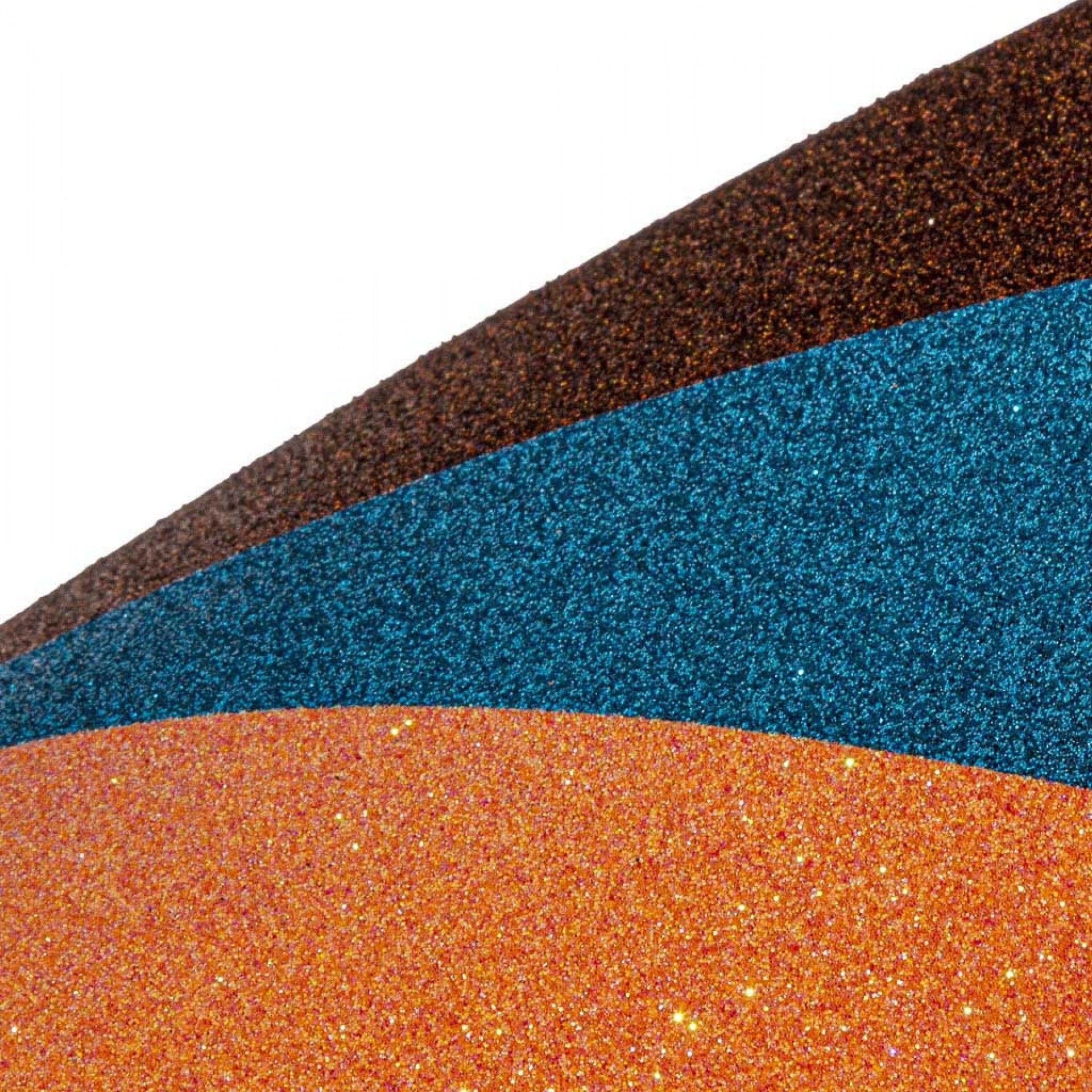 Folha Esponja Eva Glitter Amarelo 50X70X2mm