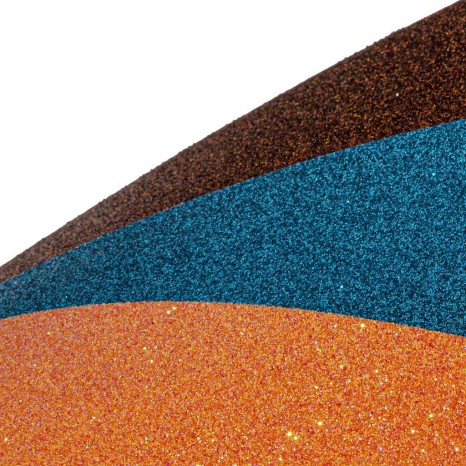Folha Esponja Eva Glitter Amarelo 50X70X2mm - Image product
