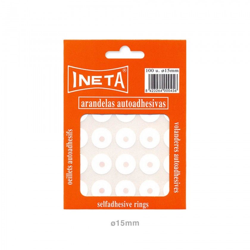 Refor�o Folha Ineta Blister 15mm 100 Unidades