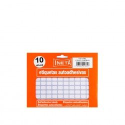 Etiquetas Autocolantes Ineta Blister 10 Folhas 8X12mm