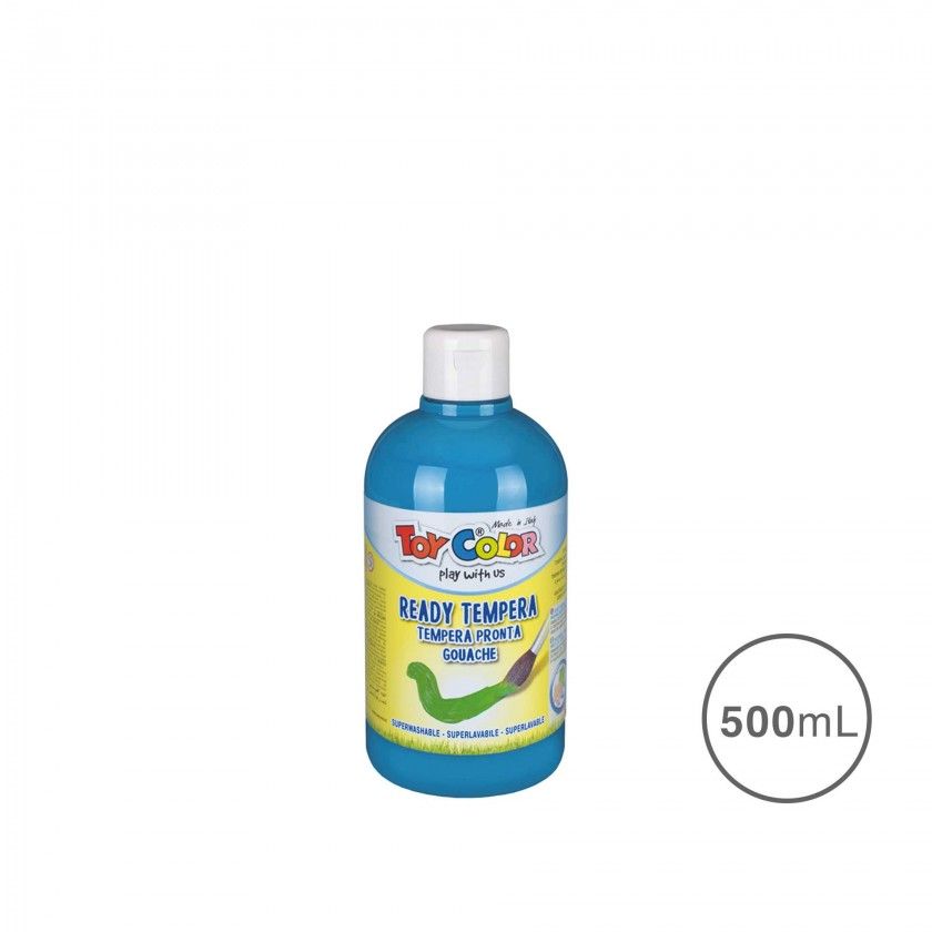 Guache Toy Color Pronto 500ml Azul Ciano Guache Toy Color Pronto 500ml Azul Ciano