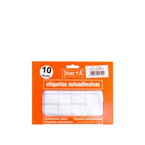 Etiquetas Autocolantes Ineta Blister 10 Folhas 19X27mm - Image product