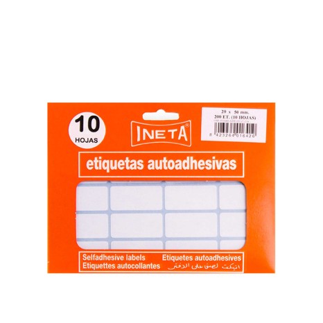 Etiquetas Autocolantes Ineta Blister 10 Folhas - Image product