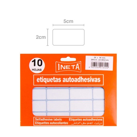 Etiquetas Autocolantes Ineta Blister 10 Folhas - Image product