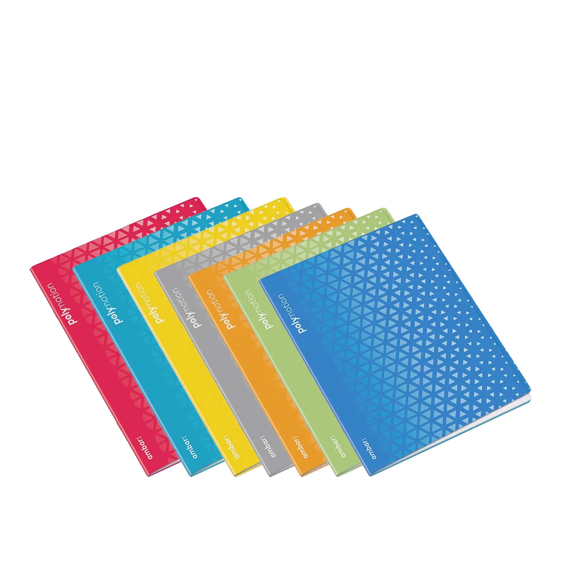 Caderno Agrafado Ambar Triangulos 90gr A5 48 Folhas Quadriculado