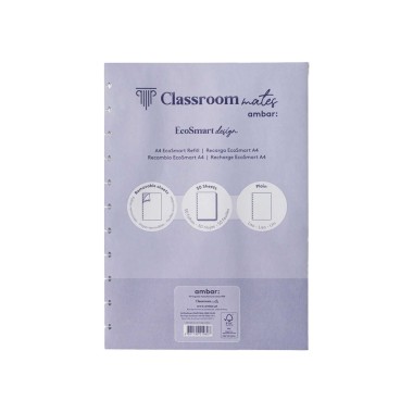 Recarga Caderno Inteligente Ecosmart 100gr A4 50 Folhas Liso