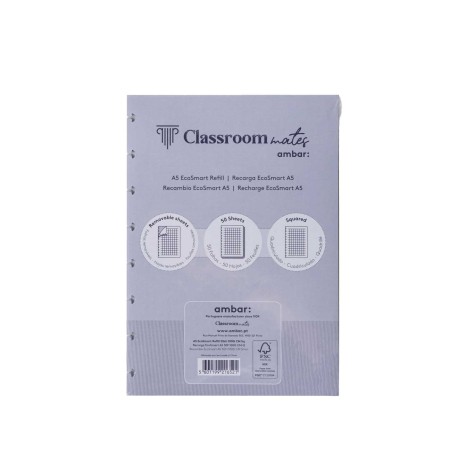 Recarga Caderno Inteligente Ecosmart 100gr A5 50 Folhas Liso - Image product