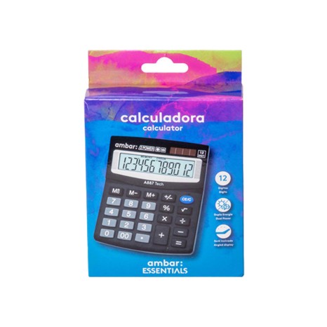 Calculadora Escolar Ambar 12 D�gitos - Image product