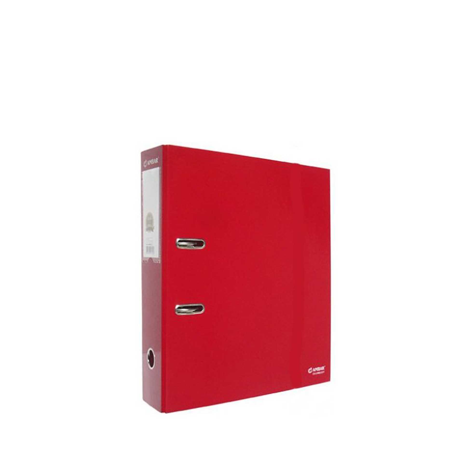 Pasta Arquivo L/L Ambar Lisa A4 Vermelho