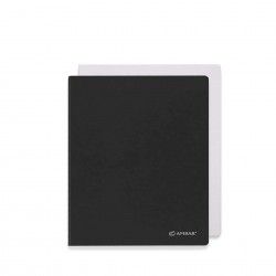 Caderno Agrafado School Capa Preta A5 80 Folhas Liso