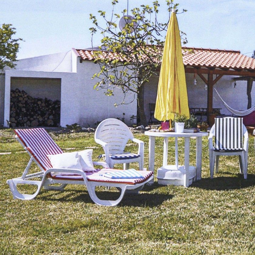 Colchão Espreguiçadeira Poliéster 180X60X4cm Colchão Espreguiçadeira Poliéster 180X60X4cm