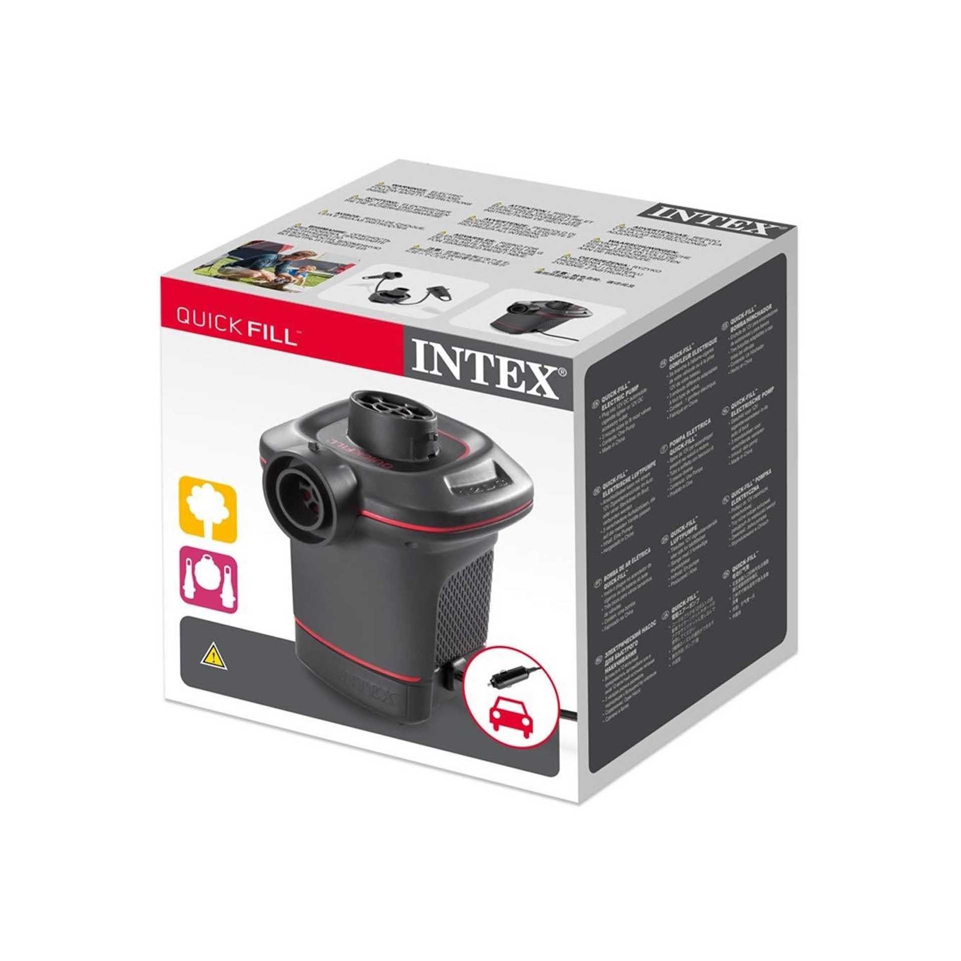 Bomba Intex Isqueiro PVC Preto 12V 14X12X14cm