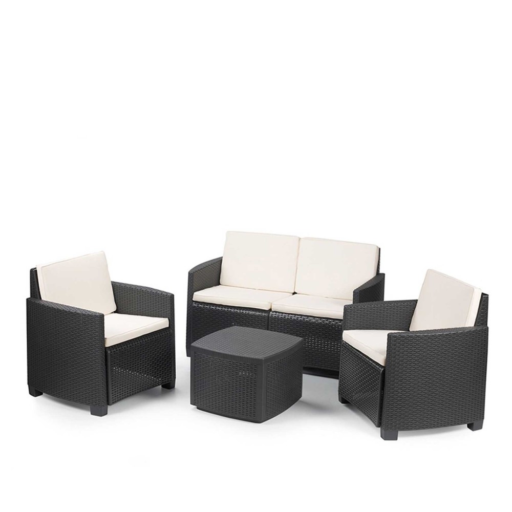 Conjunto Sof�s Etna Castanho