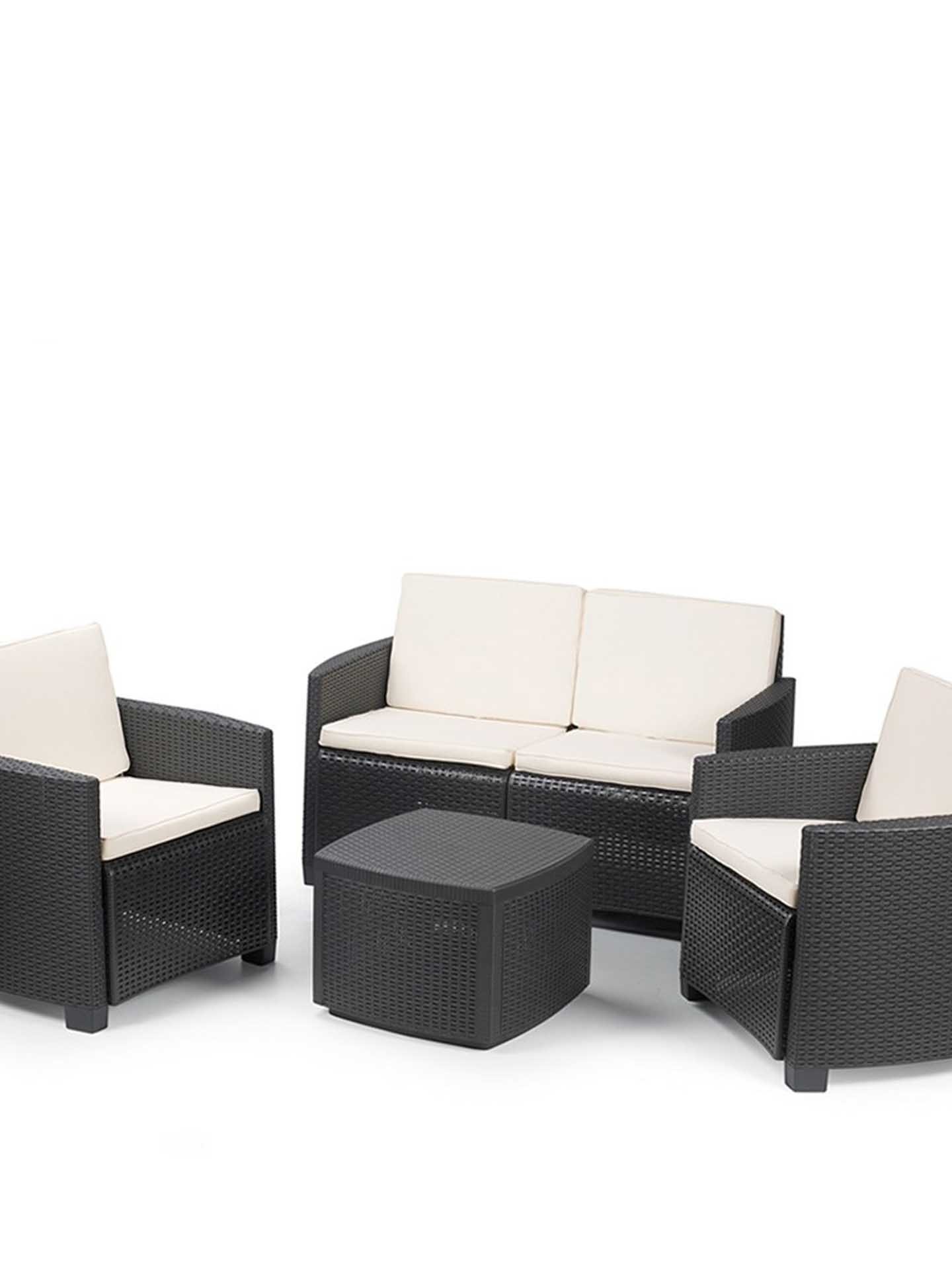 Conjunto Sofás Etna Castanho