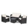 Conjunto Sofás Etna Castanho Conjunto Sofás Etna Castanho
