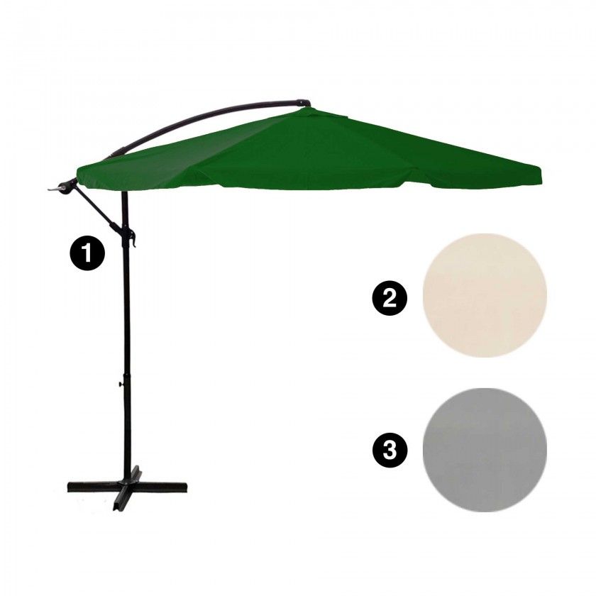 Guarda Sol Banana 6 Varetas Multicor 3m