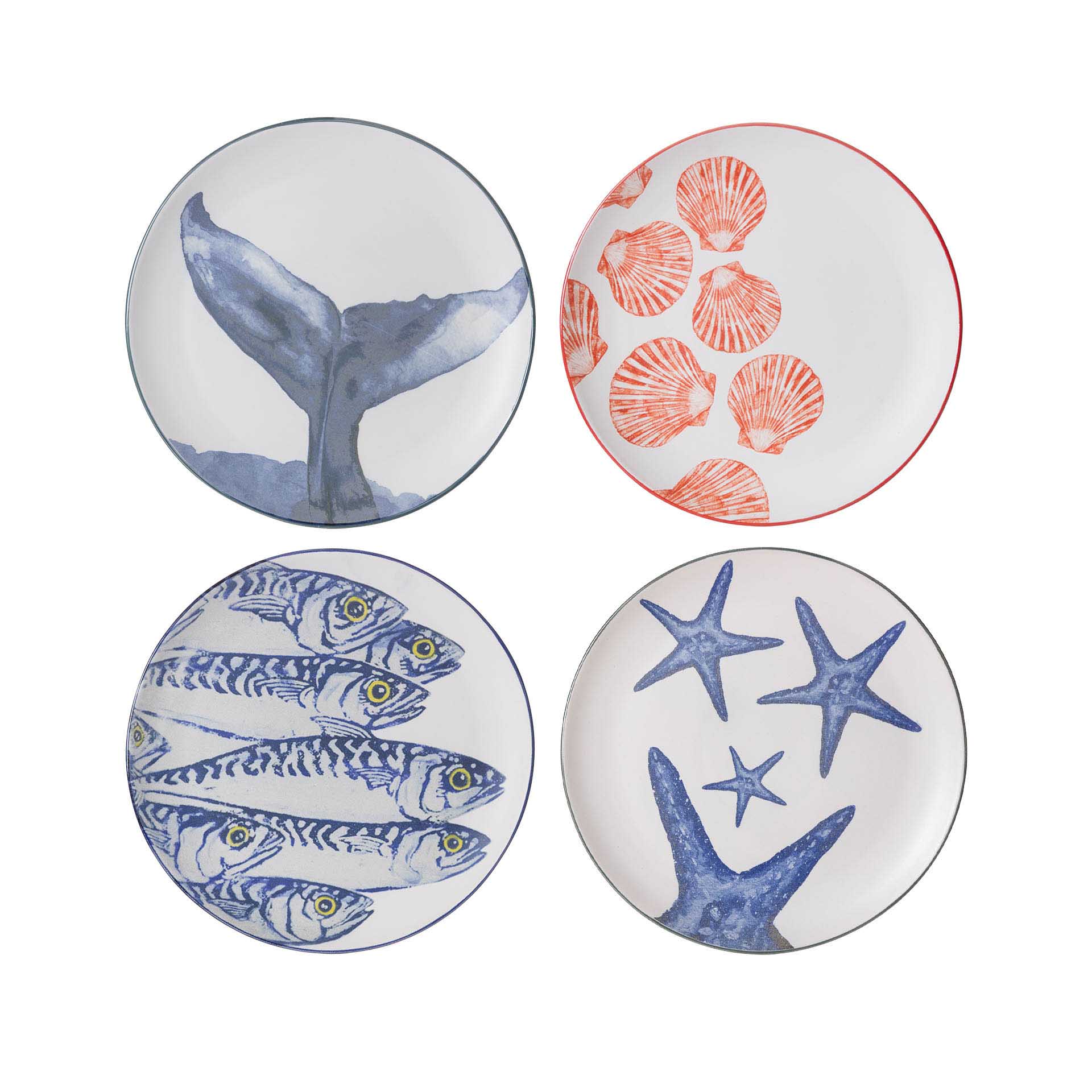 Prato Figura Mar Redondo Branco 36cm