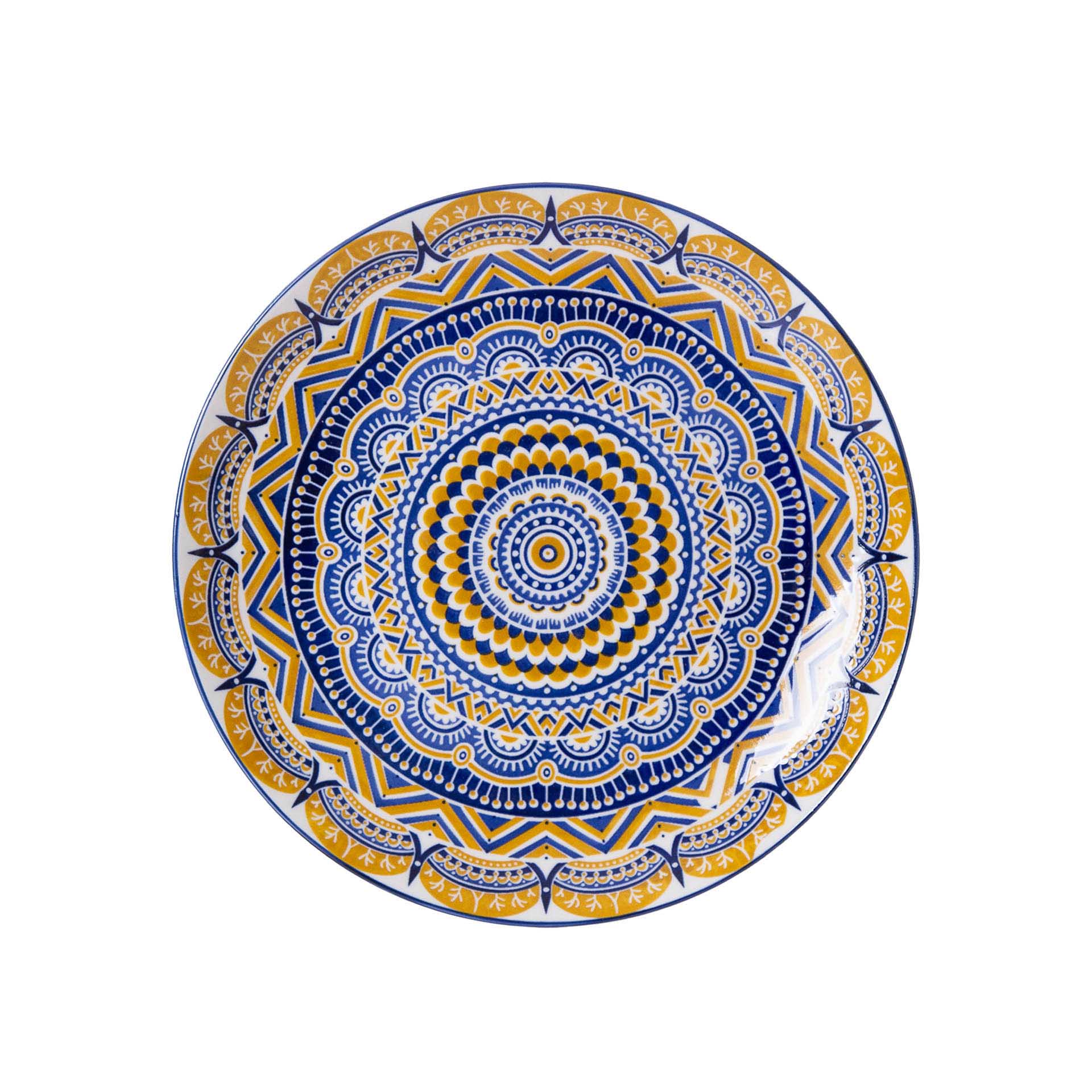 Prato Raso Padrão Amarelo 10.5cm