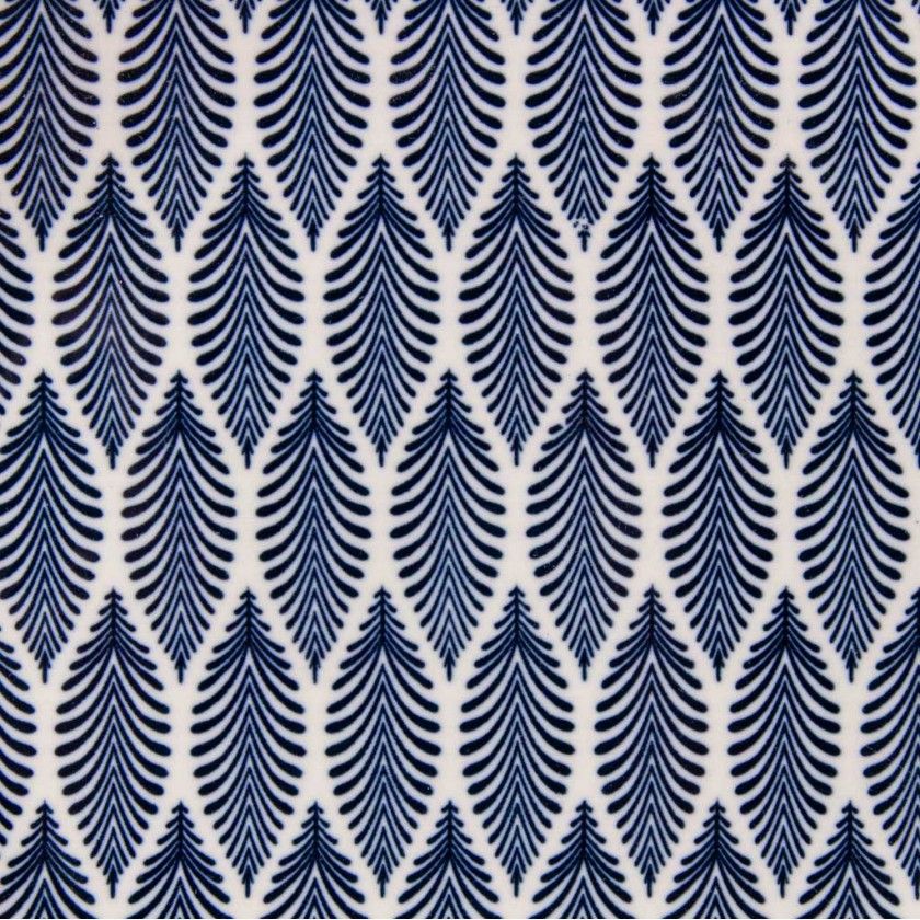 Prato Sobremesa Padrão Azul 7.5cm Prato Sobremesa Padrão Azul 7.5cm