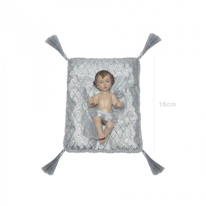 Menino Jesus com Almofada 18cm Menino Jesus com Almofada 18cm