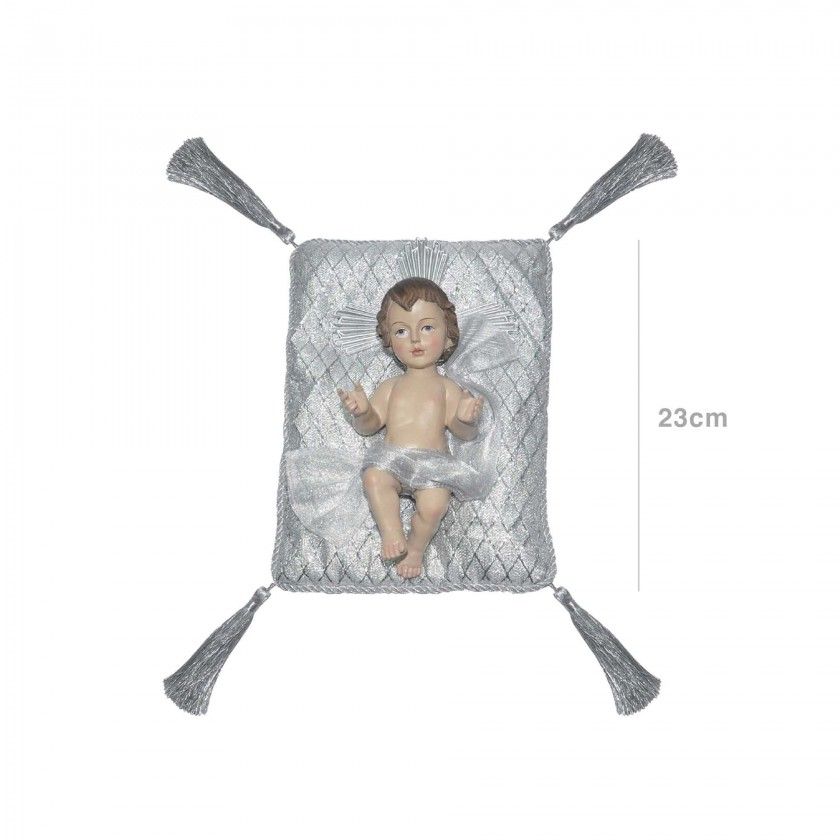 Menino Jesus com Almofada 23cm Menino Jesus com Almofada 23cm