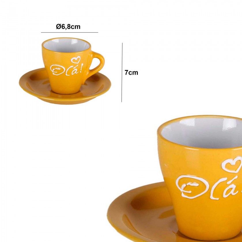 Chvena Caf com Prato Pack 4