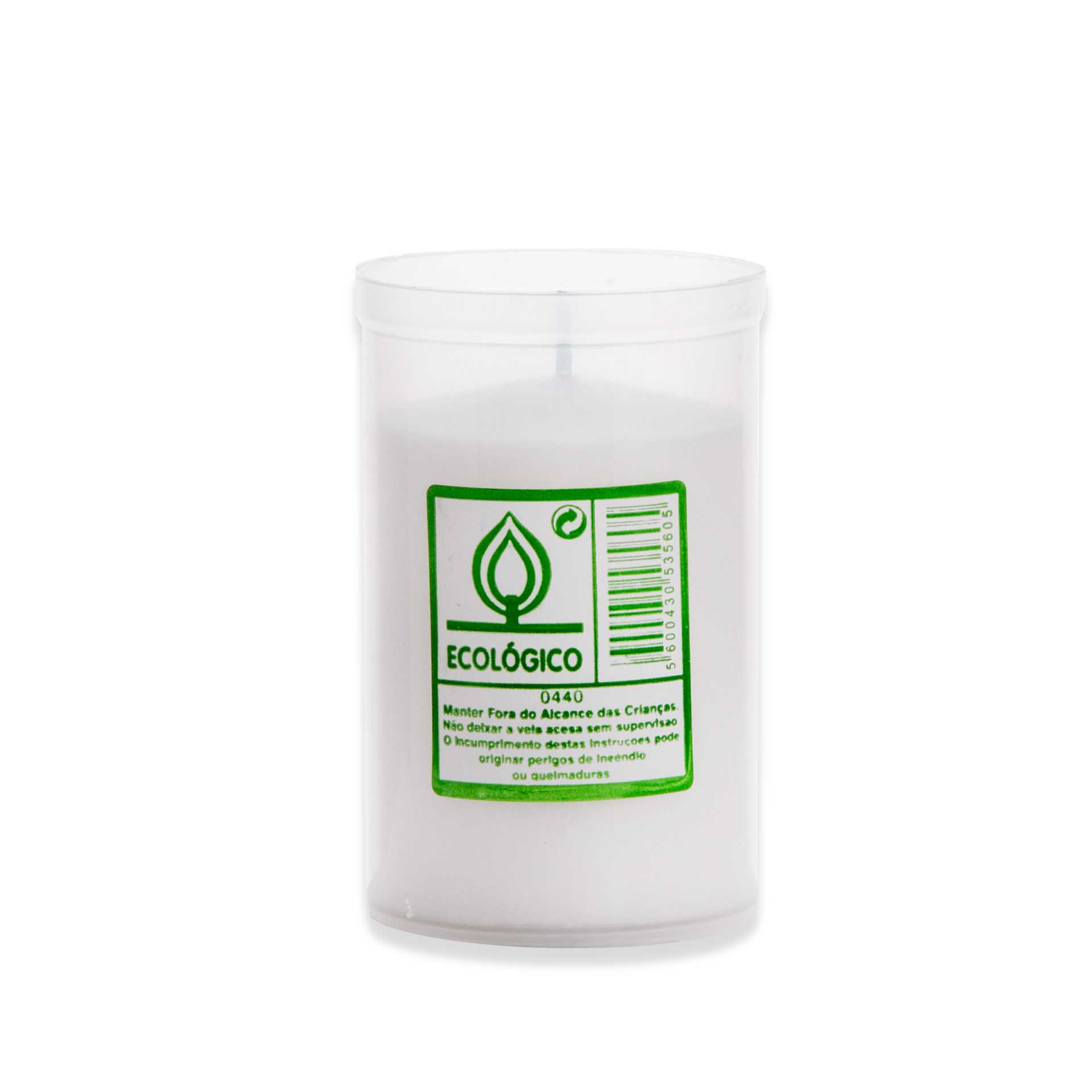 Cirio Cera Nacional Ecologico Branco 9.5cm