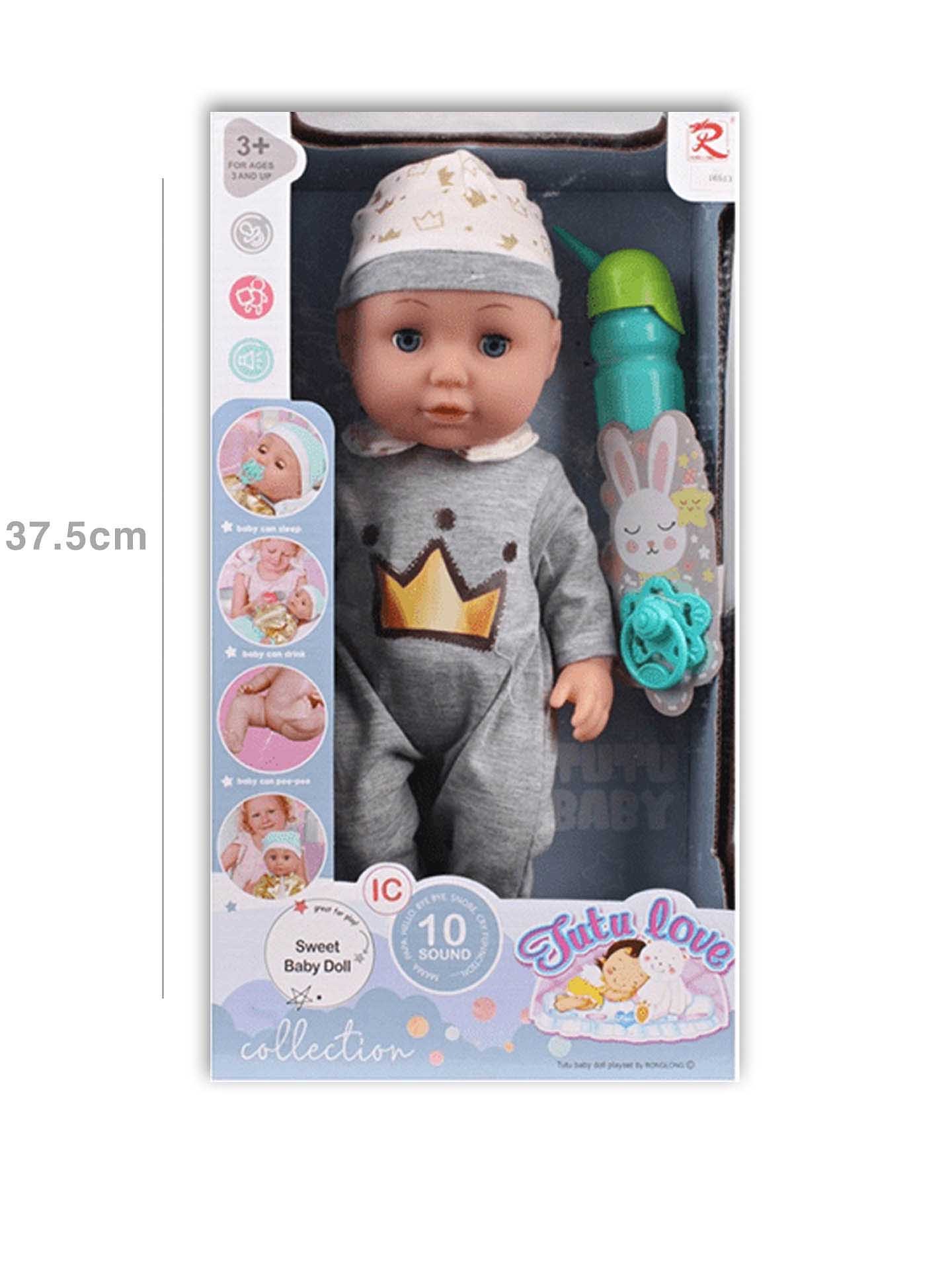 Boneca 10 Sons Tutu Love 37.5X11X20.5cm