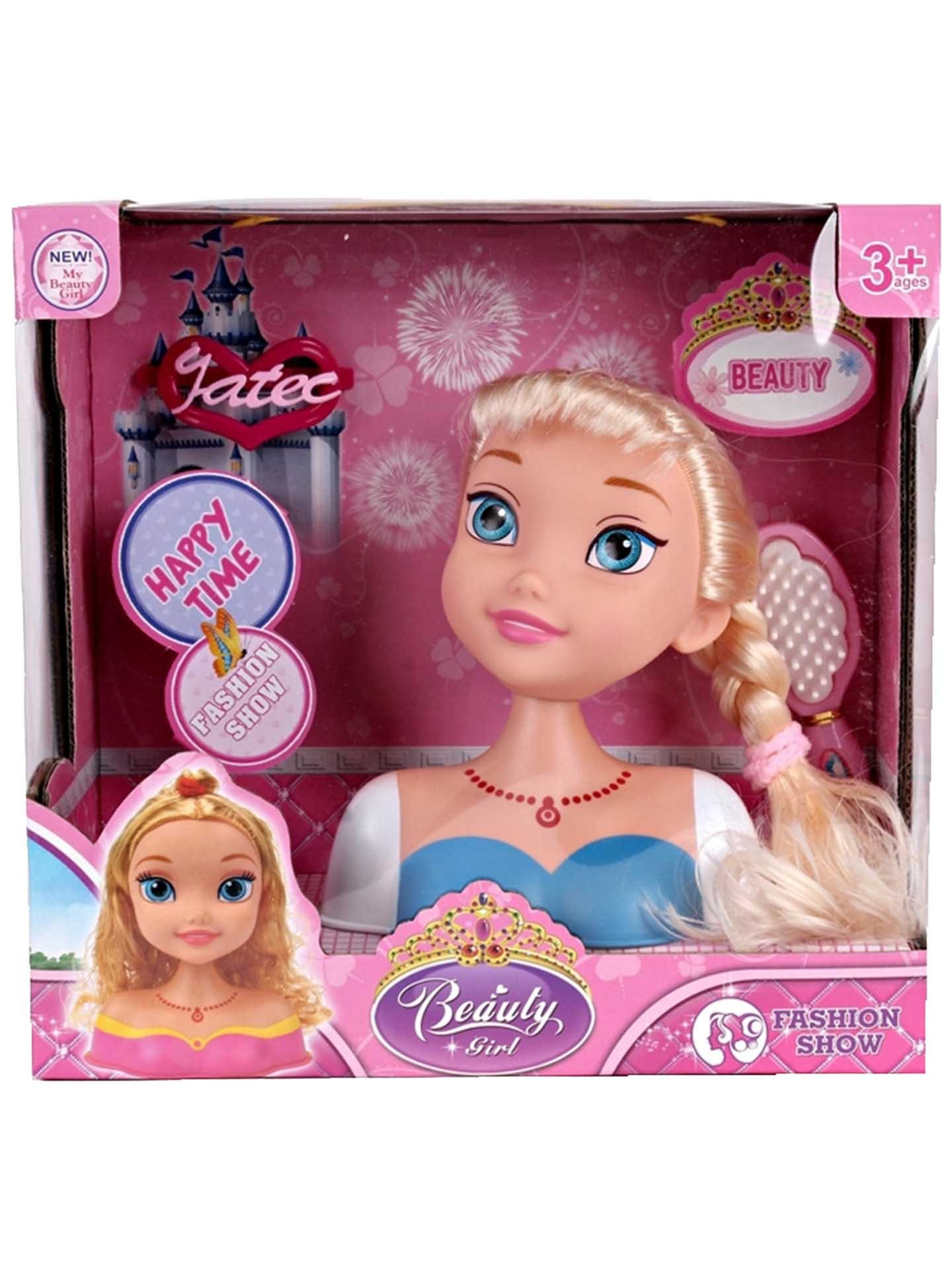 Busto Boneca com Escova 25X11X26cm