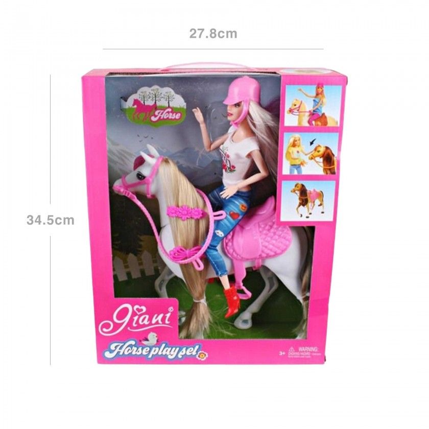Boneca com Cavalo 27.8X34.5cm Boneca com Cavalo 27.8X34.5cm