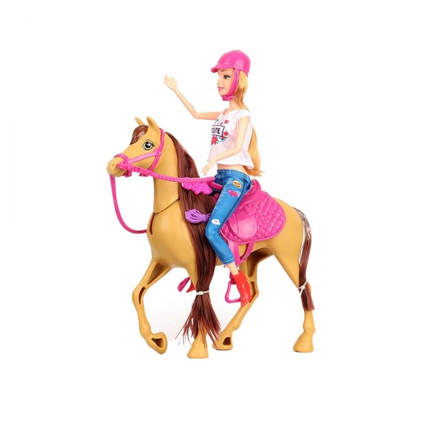 Boneca com Cavalo 27.8X34.5cm Boneca com Cavalo 27.8X34.5cm
