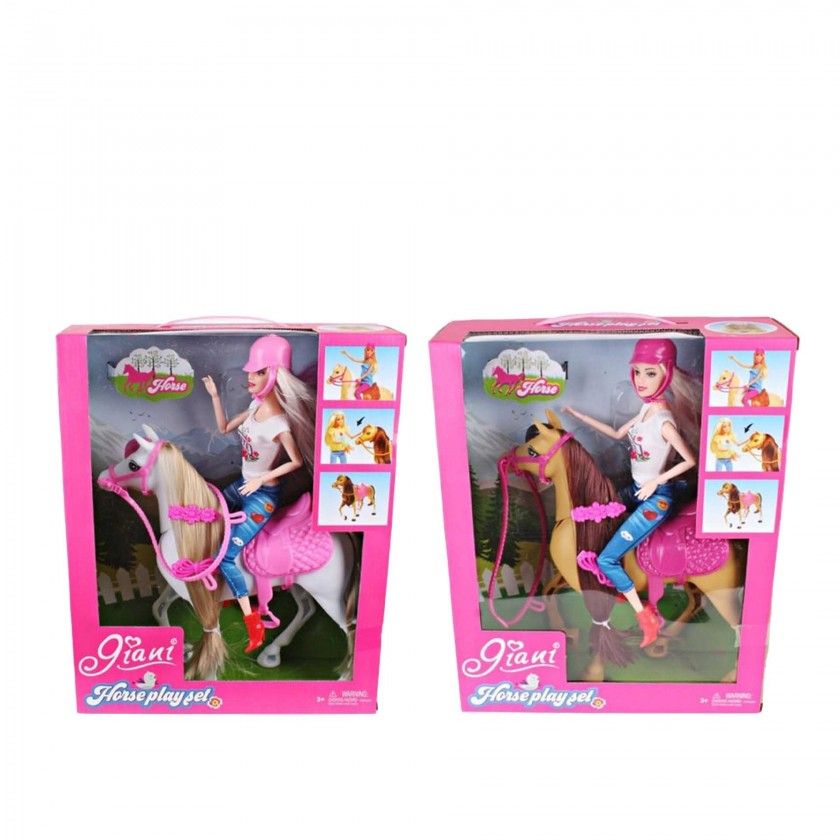 Boneca com Cavalo 27.8X34.5cm Boneca com Cavalo 27.8X34.5cm