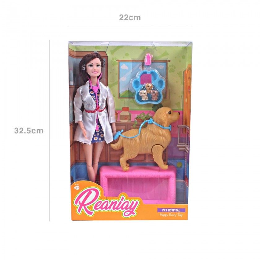 Boneca Reaniay Pet Hospital 22X32.5cm Boneca Reaniay Pet Hospital 22X32.5cm