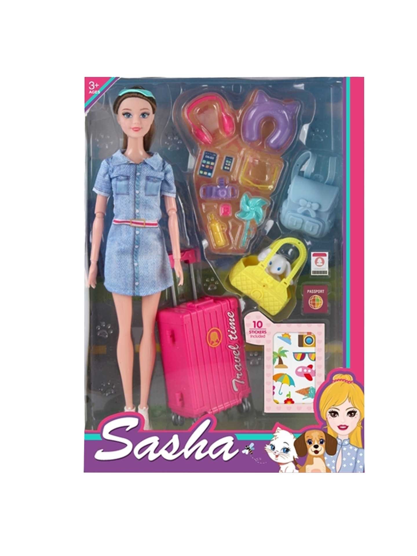 Boneca Sasha Travel Time 23X33cm