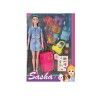 Boneca Sasha Travel Time 23X33cm Boneca Sasha Travel Time 23X33cm
