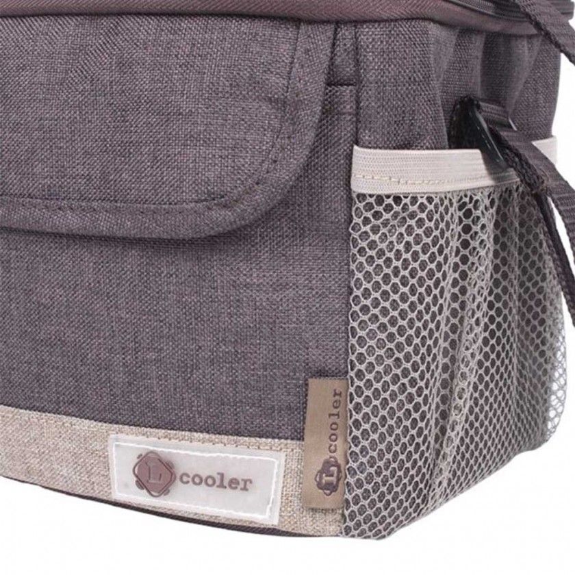 Saco Térmico Castanho 6L 21X17X17cm Saco Térmico Castanho 6L 21X17X17cm