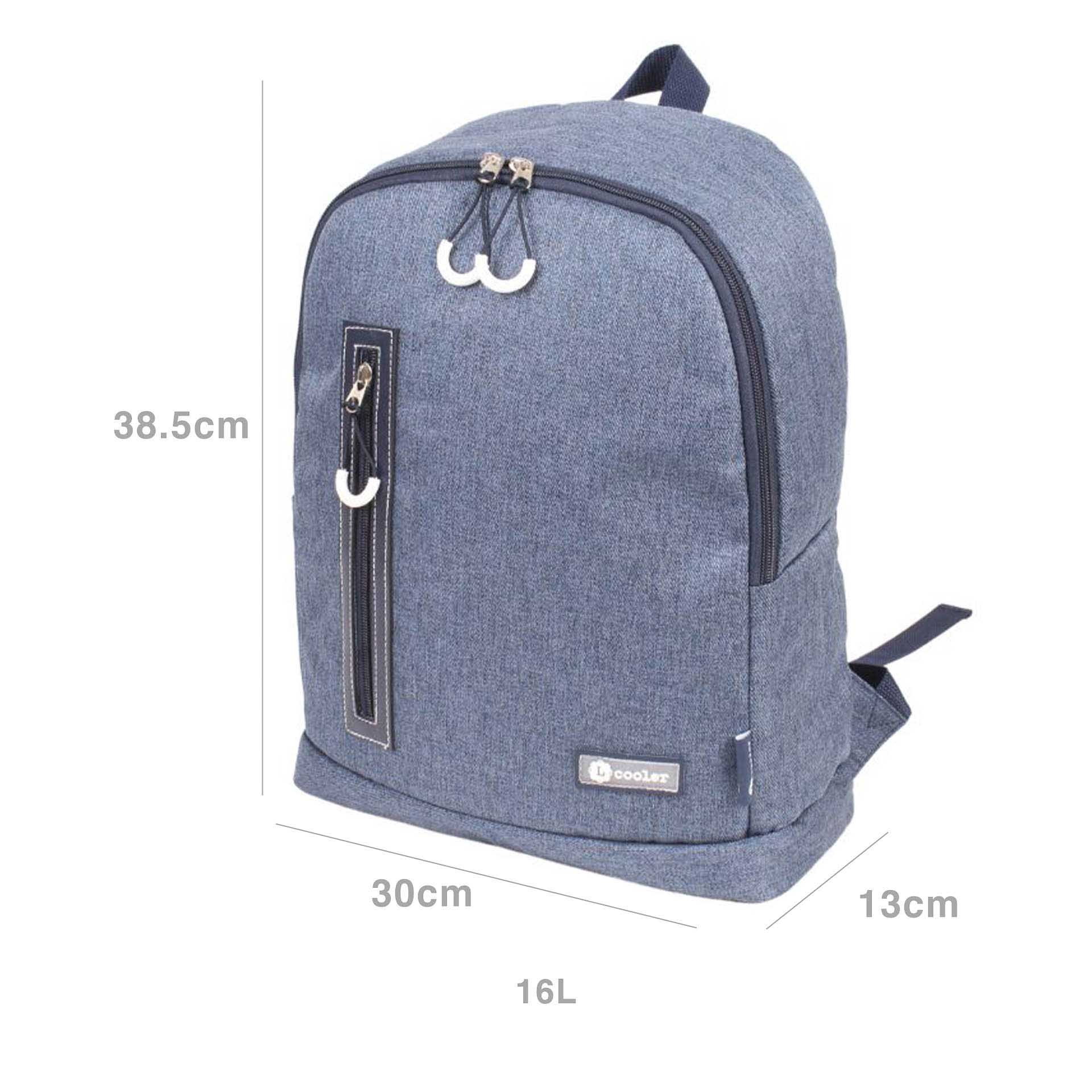 Mochila Térmica Azul 16L 30X13X38.5cm