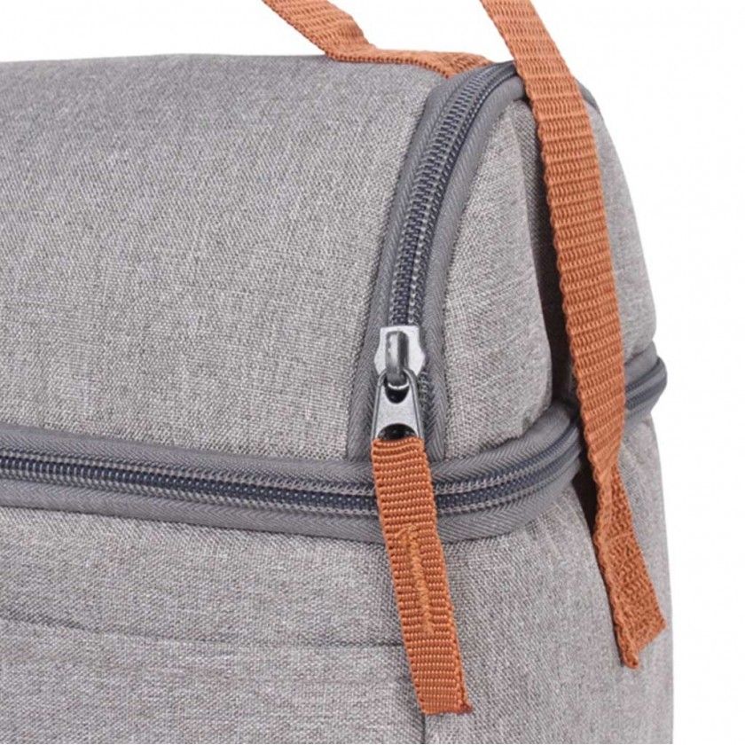 Saco Térmico Cinza 8L 23X14.5X24cm Saco Térmico Cinza 8L 23X14.5X24cm