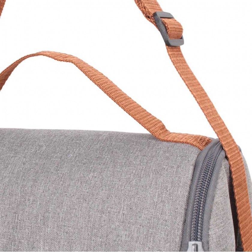 Saco Térmico Cinza 8L 23X14.5X24cm Saco Térmico Cinza 8L 23X14.5X24cm