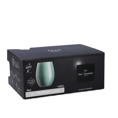 Copo sem Pé C&S Primary 36cl Esmeralda Pack 6