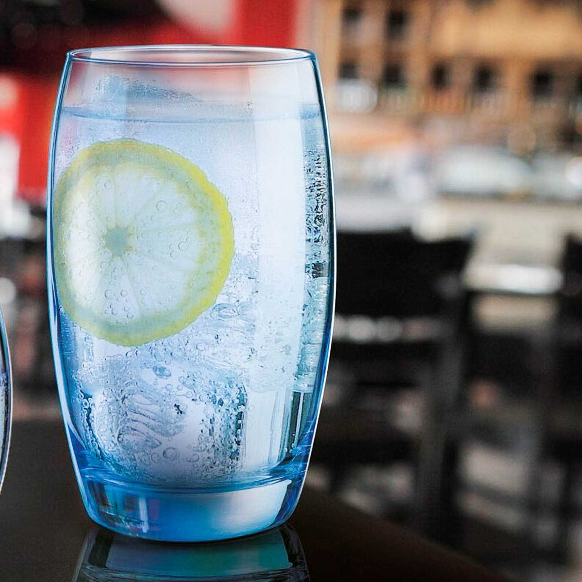 Copo sem Pé Salto Alto Ice Blue 35cl Pack 6