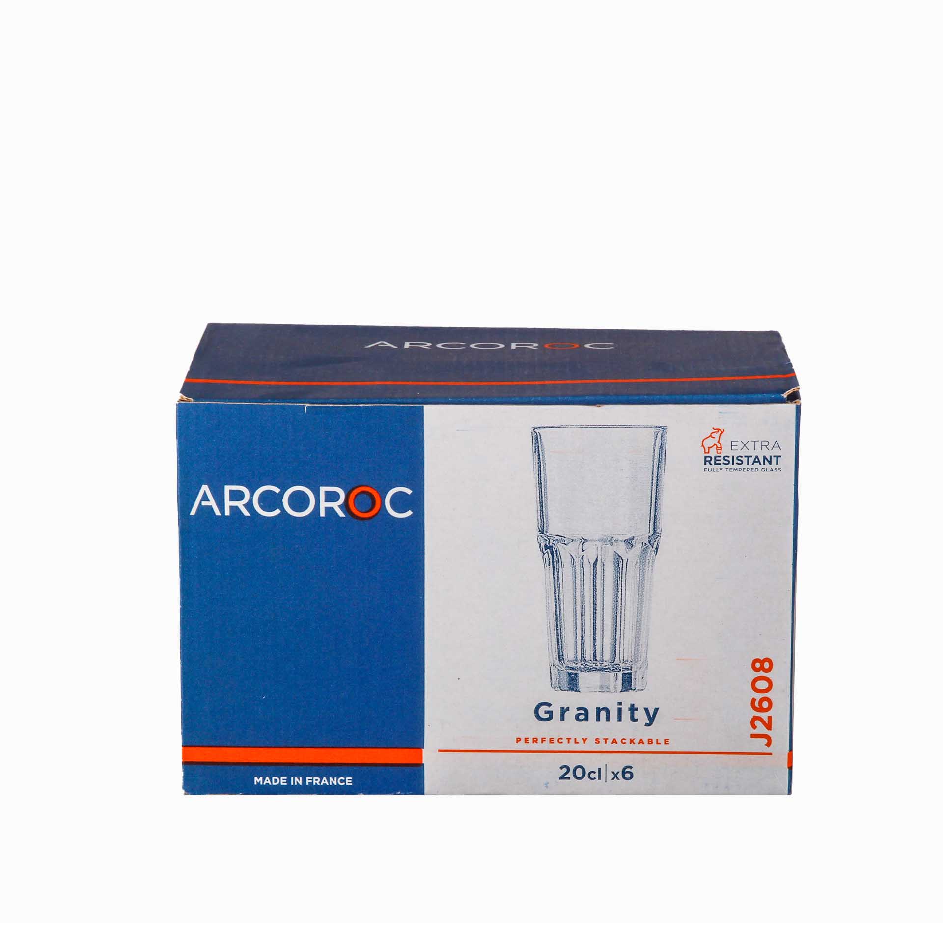 Copo sem Pé Granity Alto 20cl Pack 6