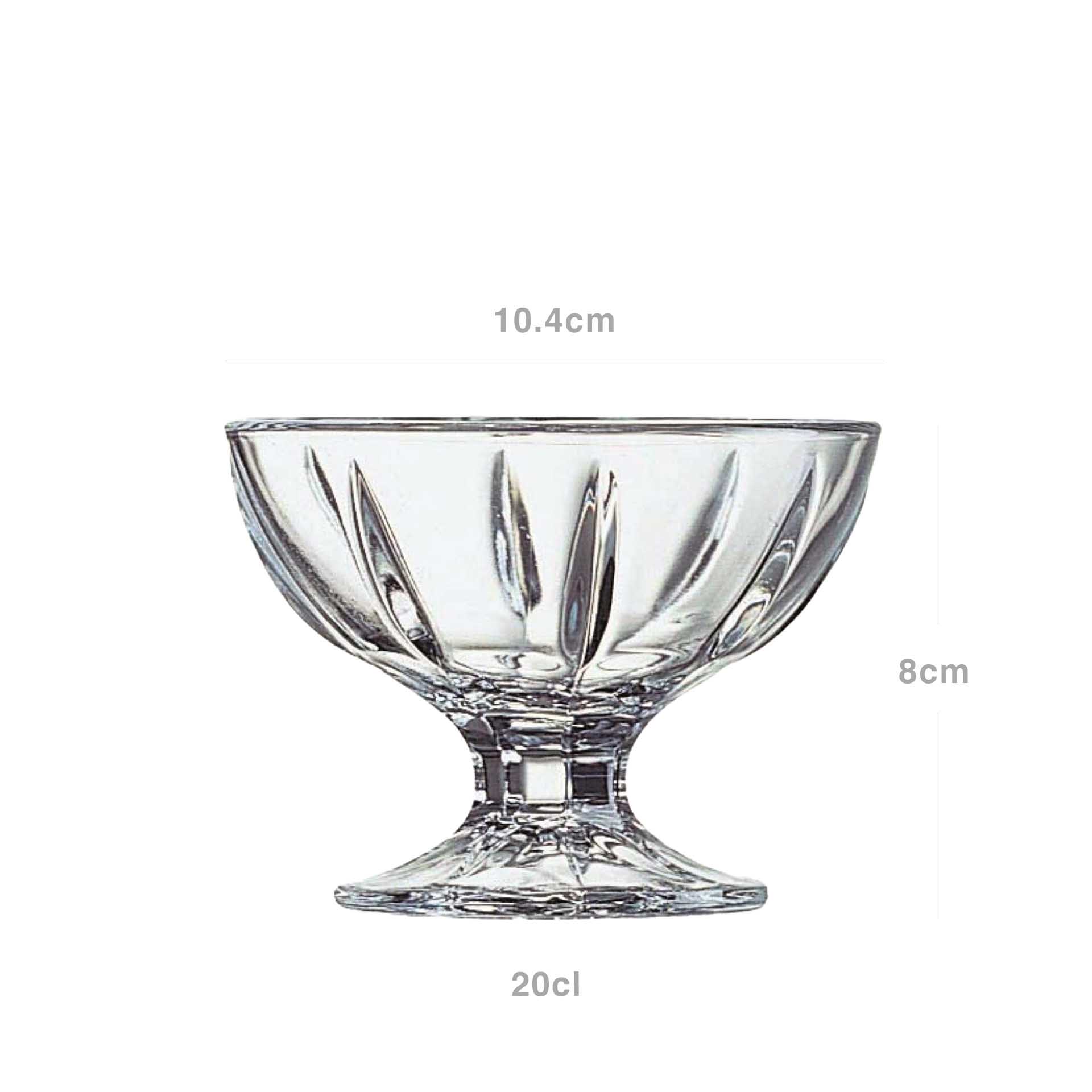 Taça Gelado Vidro Seychelles 20cl 10.4X8cm Pack 6