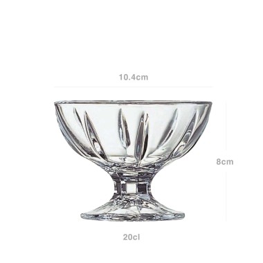 Taça Gelado Vidro Seychelles 20cl 10.4X8cm Pack 6